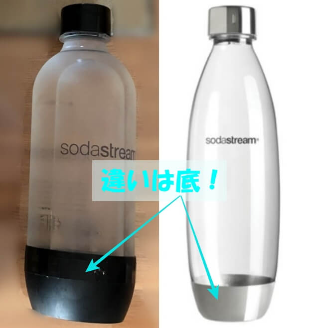 ソーダストリームのボトルの違いは底！メタル製とプラスチック製がある